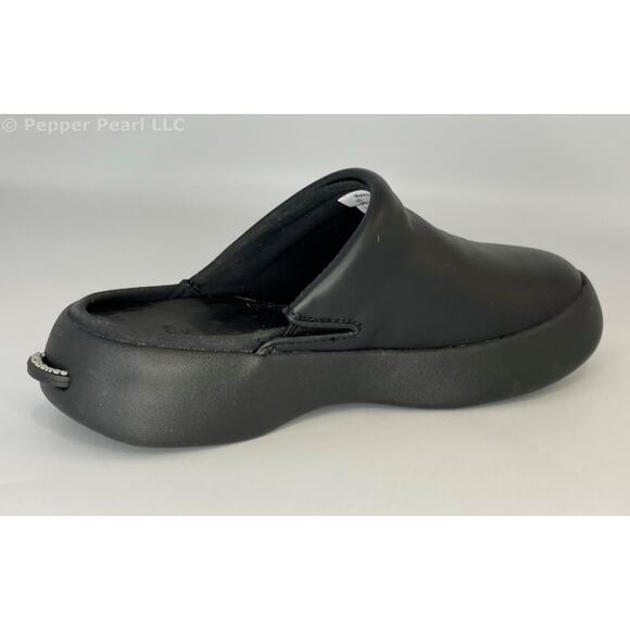 Women's Size 5 Black Comfort Clog Mule Slip Water Resistant Soft Science Juniors - Picture 4 of 11